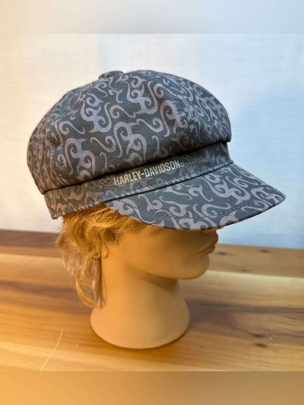 Harley Davidson Women's Short-Billed Biker Hat One Size Adjustable Purple Gray
